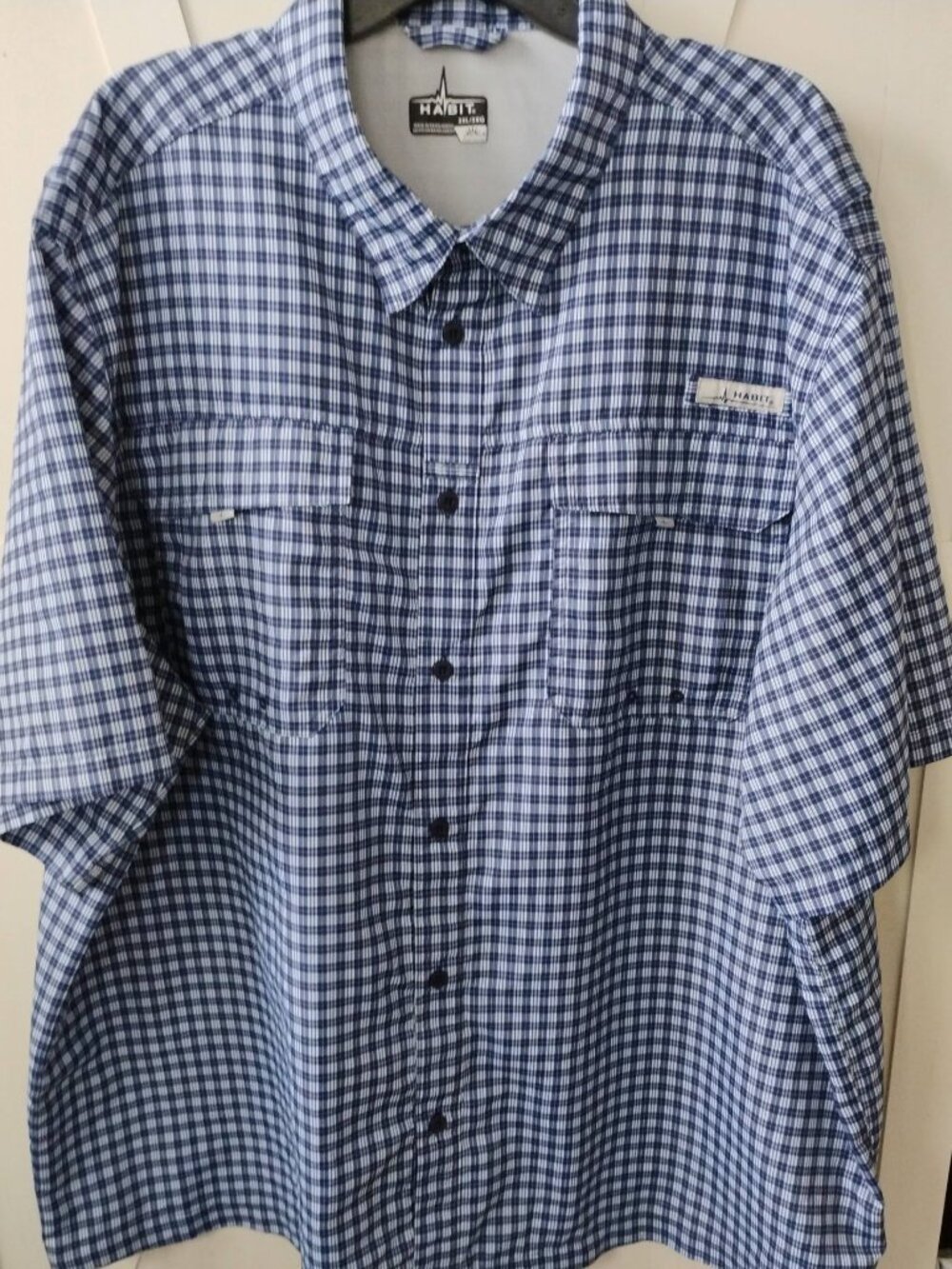 Men's Habit Solar Protection Short Sleeve Outdoor Shirt 3XL- Like New